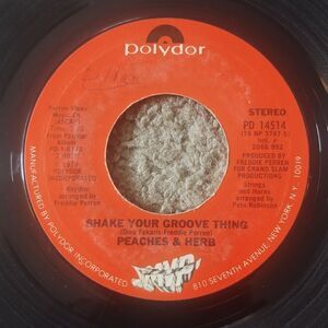 Peaches & Herb - SHAKE YOUR GROOVE THING/All YOUR LOVE (GIVE IT HERE) 45' Vinyl